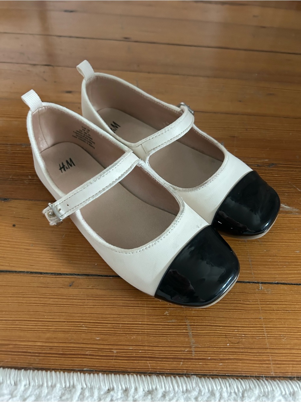 H&M White Mary Jane Shoes